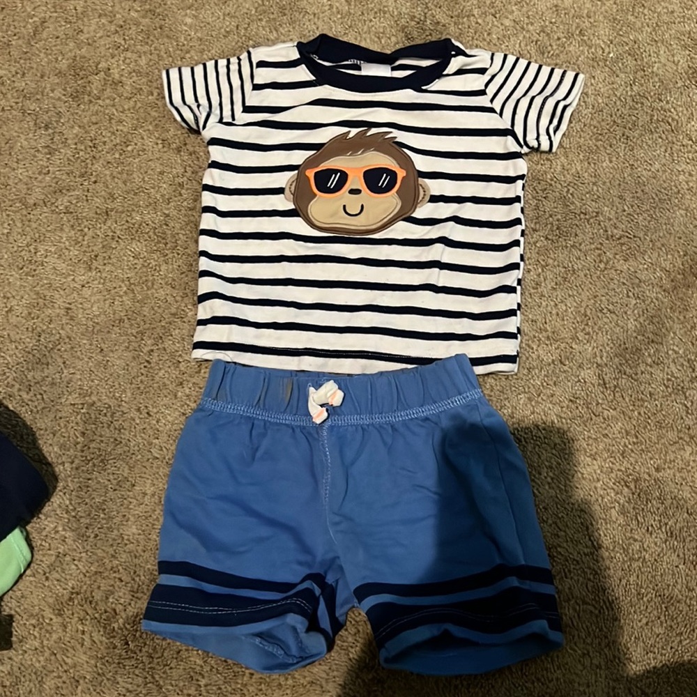 6 month boys monkey outfit